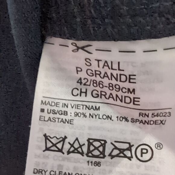 Banana Republic navy fit and flare v neck midi dress size S Tall - Picture 5 of 9